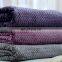 100% polyester jacquard flannel blanket two sides brushed cozy fleece throw