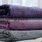 100% polyester jacquard flannel blanket two sides brushed cozy fleece throw