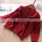 New special offer 4-color hollow wooden ears girls sweater kids