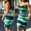 LAITE D2077 plus size women fashion tie dye dresses ladies o-neck tie dye dresses women summer casual dresses