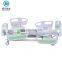 Three Function Height Adjustable Hospital Equipment Beds Manual Medical Patient Bed 3 Crank For Clinic