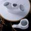 Wholesale Small White Stump Creative Custom Ceramic Vase For Office Home Decoration