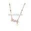 Titanium steel zircon 1314 letter necklace female fadeless INS frigidity minimal tide web celebrity collarbone chain