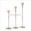 Top 1 New Design Nordic Metal candlestick Stand For Wedding Decoration Gold Iron Candles holders For Home Decor