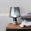 Nordic Gray Glass Table Lamp Cement Modern Creative Bedroom Table Lamp