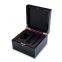 Custom black high gloss piano lacquer wooden jewelry watch packaging solid wood gift box