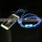 Best Enjoy Music LED Lighting Stereo EL Flash Earphone With Microphone
