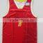 sublimation best customized latest desidn blank men's basketball singlet with name, team name and number,red