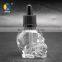 35ml glass bottle with dropper bottle skull glass bottle 35ml for tobacco tar skull bottle