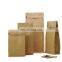 Biodegradable Custom Printed kraft paper bags 250g 1kg 12oz Flat Bottom Coffee Bag With Valve&Pocket