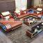 Latest design U shaped sectional leather sofa Modern living room sofa
