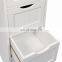 White Wooden MDF 4-Drawer Floor Standing Bathroom Storage Cabinet