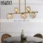 HUAYI Modern Simple Style Living Room Decoration Iron Glass Gold Globe Classic Table Lamp