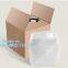 LIQUID CHEMICAL PACK POUCH BAG, SOUP,MILK,WINE,BAG IN BOX JUICE VALVE BAG,SILICONE FRESH FREEZER BAG