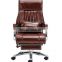 headrest armrest luxury comfortable reclining swivel executive manager massage ergonomic pu leather office chair with footrest