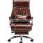 Headrest Armrest Luxury Comfortable Reclining Swivel Executive Manager Massage Ergonomic pu Leather Office Chair With Footrest