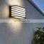 Modern Waterproof LED Wall Lamp Mininalist Courtyard Stripe Garden Mounted Lamps For Gate Park Outdoor Led Wall Light