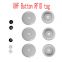 Smart Tag 900MHz epc gen2 Round button washable reusable waterproof passive uhf rfid laundry tag / token