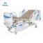 Plastic ABS Siderail Multi-Function Hospital ICU Medical Electric Manual Fowler Bed with 3 Cranks Mute Wheels