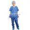 Customized Short Sleeve Disposable Patient hospital Gown