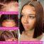 Chocolate Brown Lace Front Bob Wig #4 Dark Brown Brazilian Straight 13x4 Short Bob Human Hair Lace Frontal Wigs For Black Women