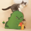 MeowLove Hot sales scratcher cat play toy corrugated cardboard cat scratcher cat cardboard Pink Dinosaur