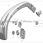 Bus mirror 0161 auto exterior parts chinese bus good quality rearview mirror lens