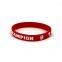 In Stock Wholesale Hockey Texturally Print Silicone Wristband Sports Enthusiast Game Durable Silicone Bracelet