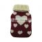 Cute non-toxic hot pack with heart knitted cover