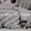 Pure cotton grid style 4pcs bedding set of king size