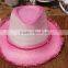 paper straw fedora beach child hat kids straw hat