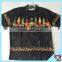 Black Beach Shirt Short Sleeve Hawaiian Shirts for men