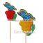 100mm Honeycomb peacock design party cocktail decorative pick for food