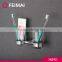 Wall Mount Toothbrush Double Stainless Steel Tumbler Glass Holder