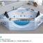 waterfall tempered glass side acrylic bathtub,triangle corner acrylic one piece new whirlpool bathtub