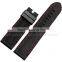 Waterproof Black White Silicone Rubber WatchWrist watch Strap Band 22mm 24mm