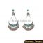 >NEW SW16589 handmade drop bead earrings coin fringe earrings/