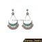 >NEW SW16589 Handmade Drop Bead Earrings Coin Fringe Earrings/