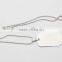 Smooth Plain Stainless Steel Dog Tags Necklace With Ball Chain