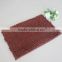 Chenille floor mat with anti slip base