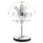 Hotel desktop 10X magnifying led lighted makeup mirror
