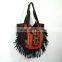 Leather Fringe Hand Bag Vintage Banjara Handbag Gypsy Banjara Bag