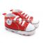 A-bomb Factory Directly Sale Colorful Baby Girl Baby Boy Prewalker Infant Sweet Canvas Sneaker Anti-skid Soft Shoes Trainer