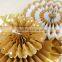 Wholesale Tissue Paper Hanging Fans And Pompoms Halloween Party Decoration