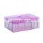 Clear Glass Crafts Jars For Holiday Decoration&Gift With Pink Plastic Lid