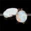 Golden Electroformed Edge Dyed Colors Owl Agate Druzy Drusy Quartz Stone Pendant Necklace--OEM Welcome