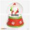 Resin Dog Statues Mini Crystal Snow Globe Water Ball for Christmas Decoration