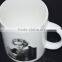 2015 White ceramic coffe cups With Handle