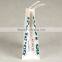 Twisted rope scarf paper packaging bags with custom 100% recycable paper white craft paper bags for kids shoes