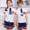 Wholesale custom children models different colours school uniforms design with pictures